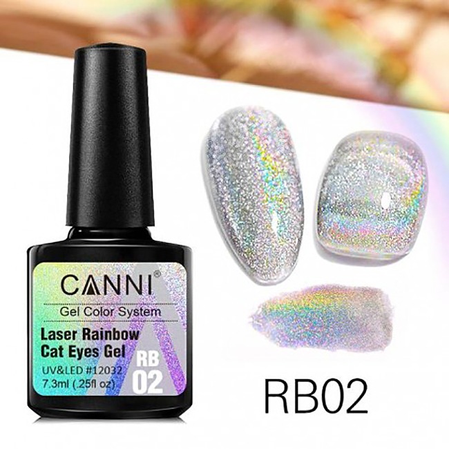 canni laser holographic rainbow gel polish 73ml rb01 3.jpg